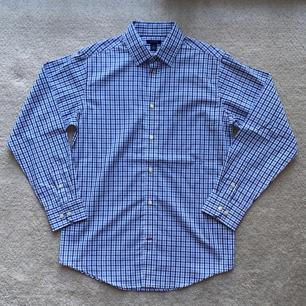 NWOT Tommy Hilfiger Plaid Long-Sleeve Button Down